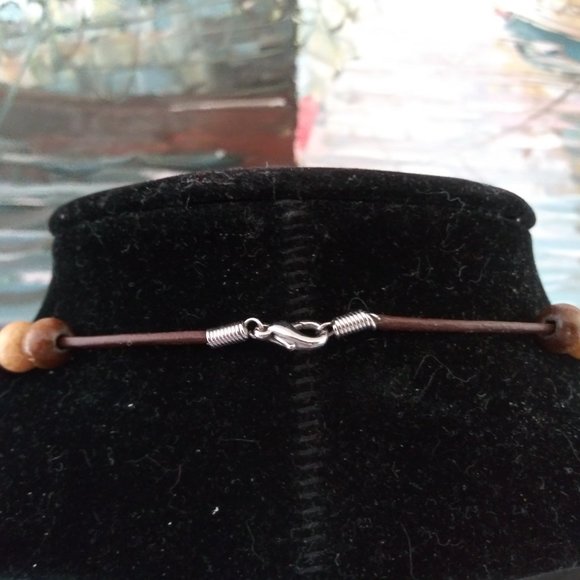 **CLEARANCE SALE** Southwest Style Necklace with Faux Turquoise Pendant - Picture 8 of 10